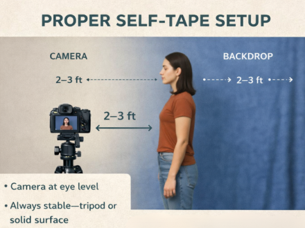 Self tape setup diagram